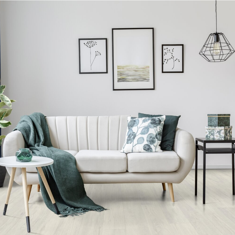 Rouleau 4m de sol PVC effet bois pose libre otelo white Gerflor - 2500 cm x 400 cm x 0.29 cm