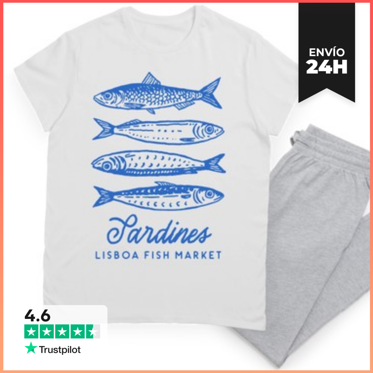 Pijama SARDINES LISBOA FISH MARKET laTostadora
