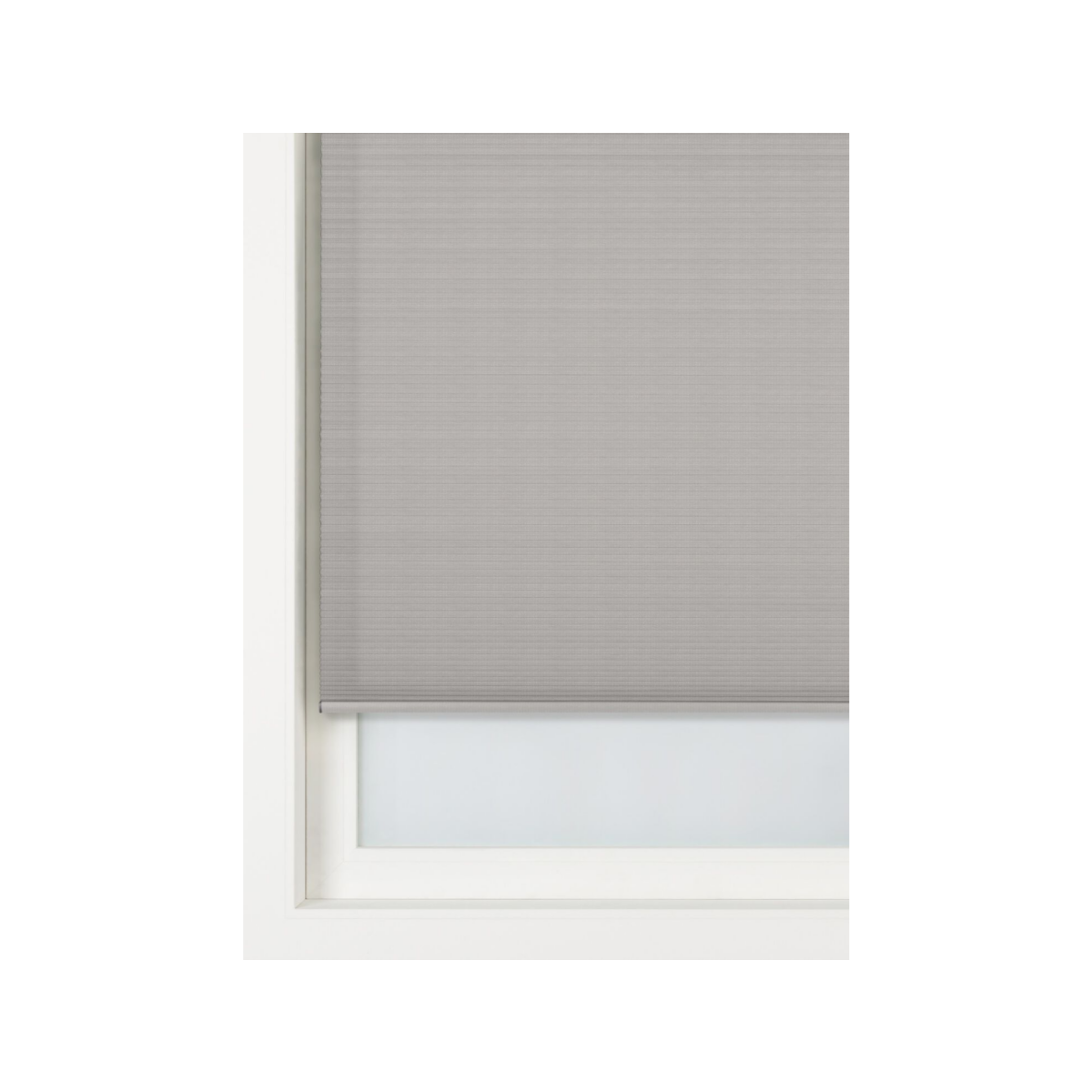 HEMA HEMA Plisse Dubbel Structuur Lichtdoorlatend Lichtgrijs (lichtgrijs)