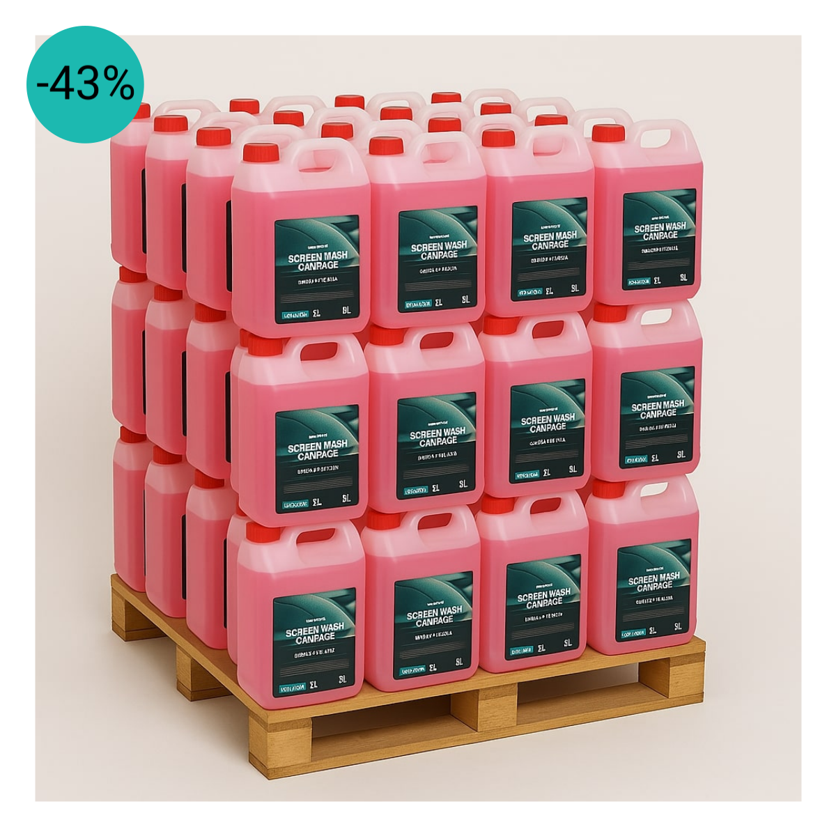 Velorest Screen Wash 120 x 5L - Palletvoordeel - Ruitenwisservloeistof Kant & Klaar | Ruitenvloeistof Zomer | Dutch Performance Products