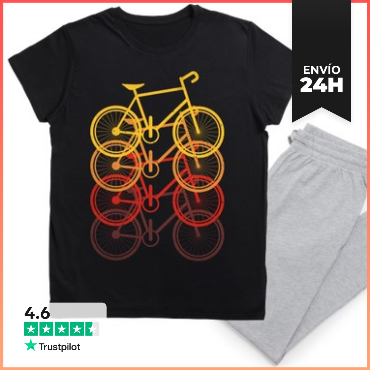 Pijama BICICLETAS RETRO VINTAGE LaTostadora
