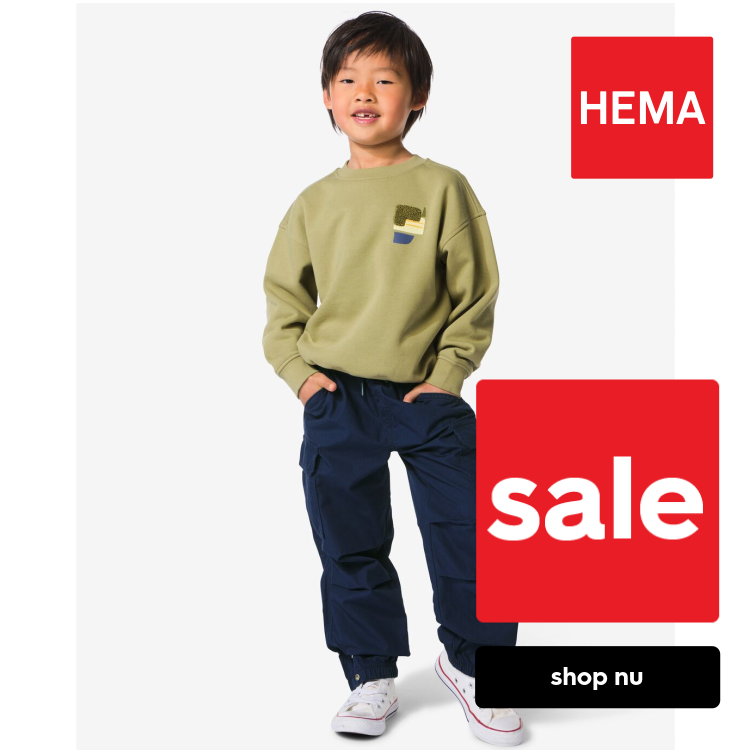 HEMA Kinderbroek regular fit cargo donkerblauw (donkerblauw)