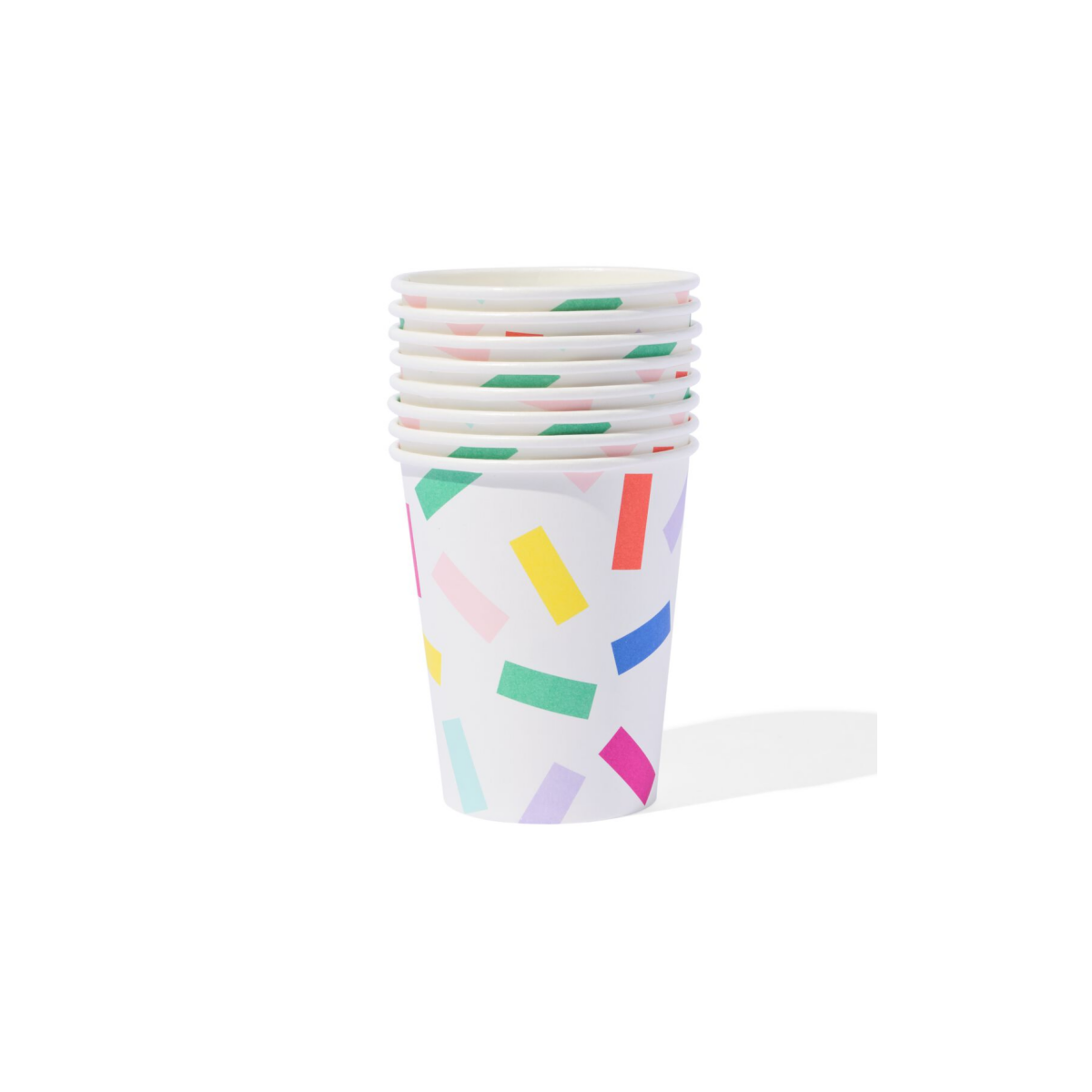 HEMA HEMA Bekers 250ml Confetti - 8 Stuks (multicolor)