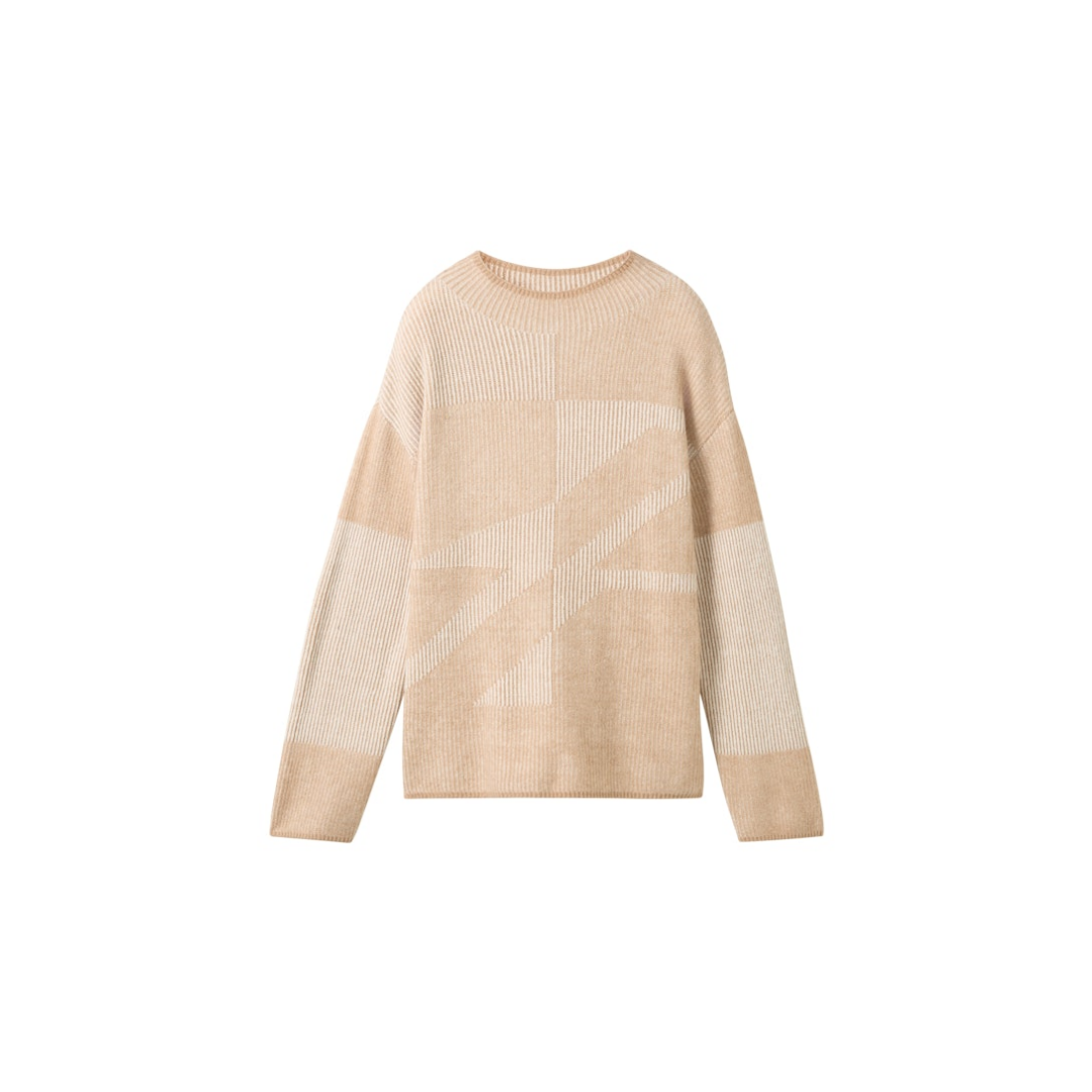 Tom Tailor - Damen Pullover - beige plaited structure knit - Größe: S - bei Tara-M