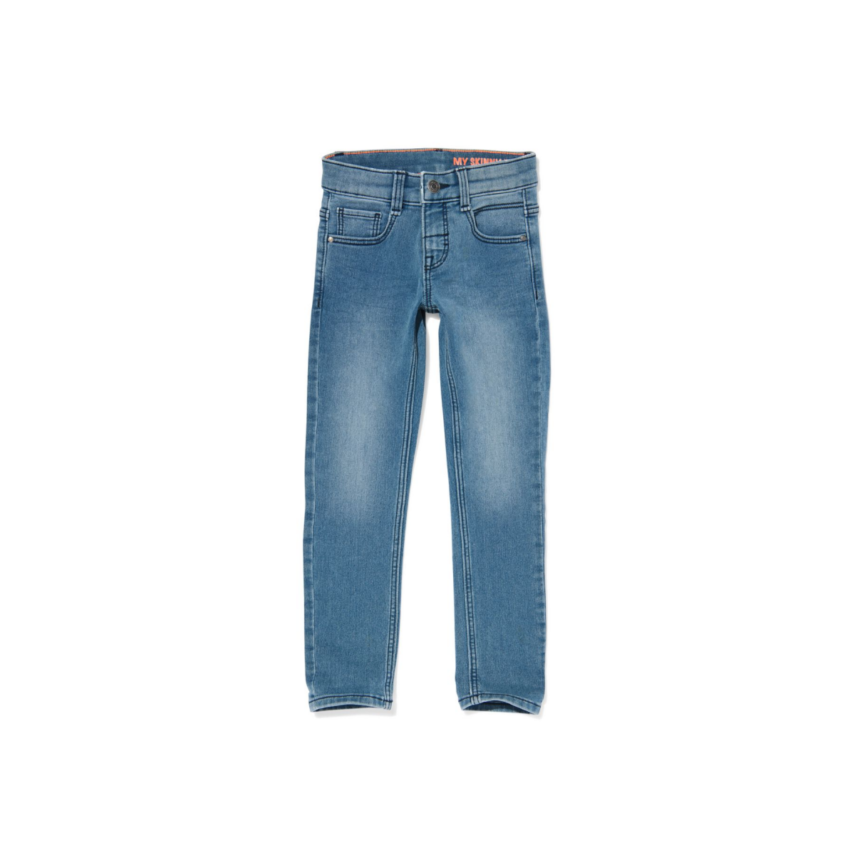 HEMA Kinderbroek jogdenim skinny fit middenblauw (middenblauw)