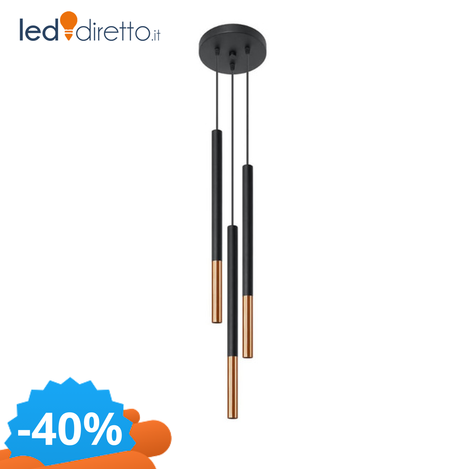 Sollux Lighting Unisex Nero Lampada A Sospensione Mozaica 3P - Immagine 2