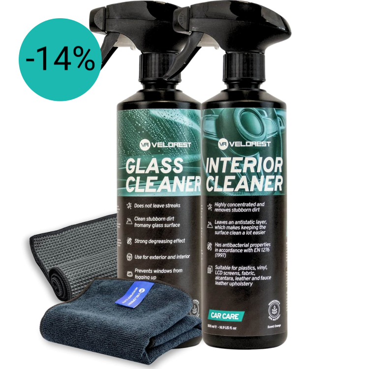 Velorest Interior Cleaning Set / interieur reiniger auto met microvezeldoek | Dutch Performance Products