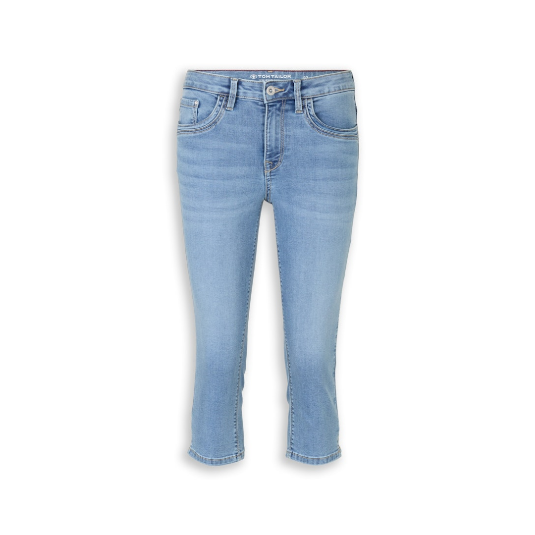 Tom Tailor - Damen Langshorts - clean light stone blue denim - Größe: 33 - bei Tara-M