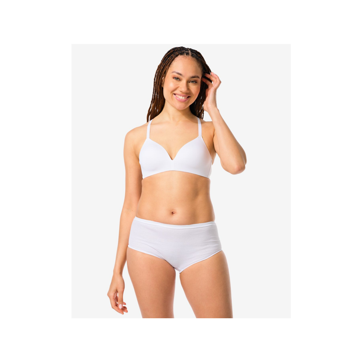 HEMA Damesslips - 2 stuks wit (wit)