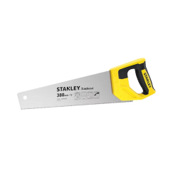 Fiskars Pro Handsäge für Holz, Laminat und PVC, Sägeblattlänge: 38 cm, 9 TPI, Schwarz/Orange, PowerTooth, 1062930