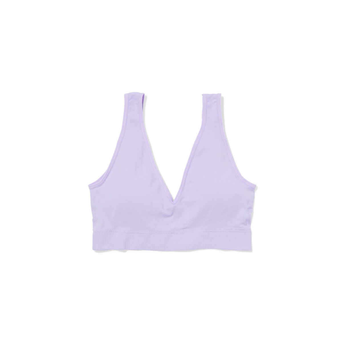 HEMA Top zonder beugel naadloos lavendel (lavendel)