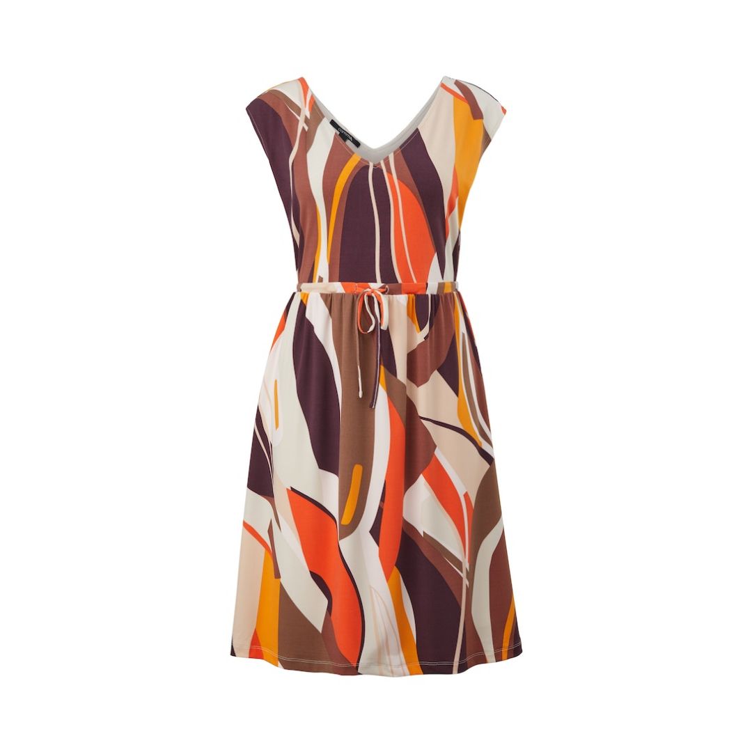 Comma - Damen Kleid - Braun - Größe: 42 - bei Tara-M