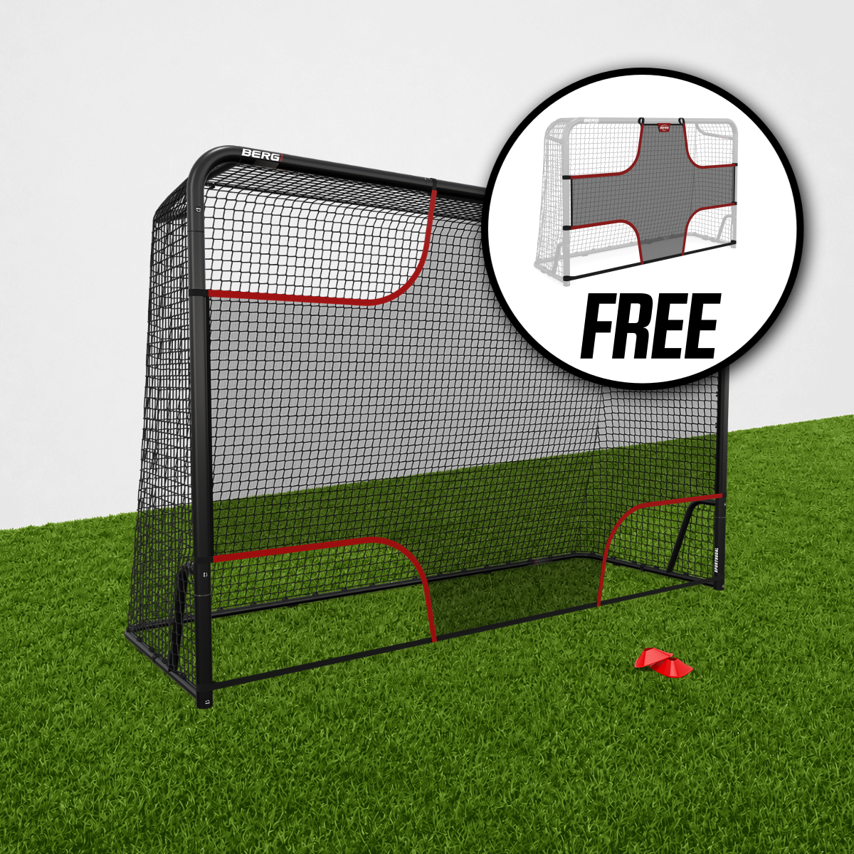 BERG Sportsgoal L (300 x 200cm) - Fodboldmål/Hockey-mål + Target Net
