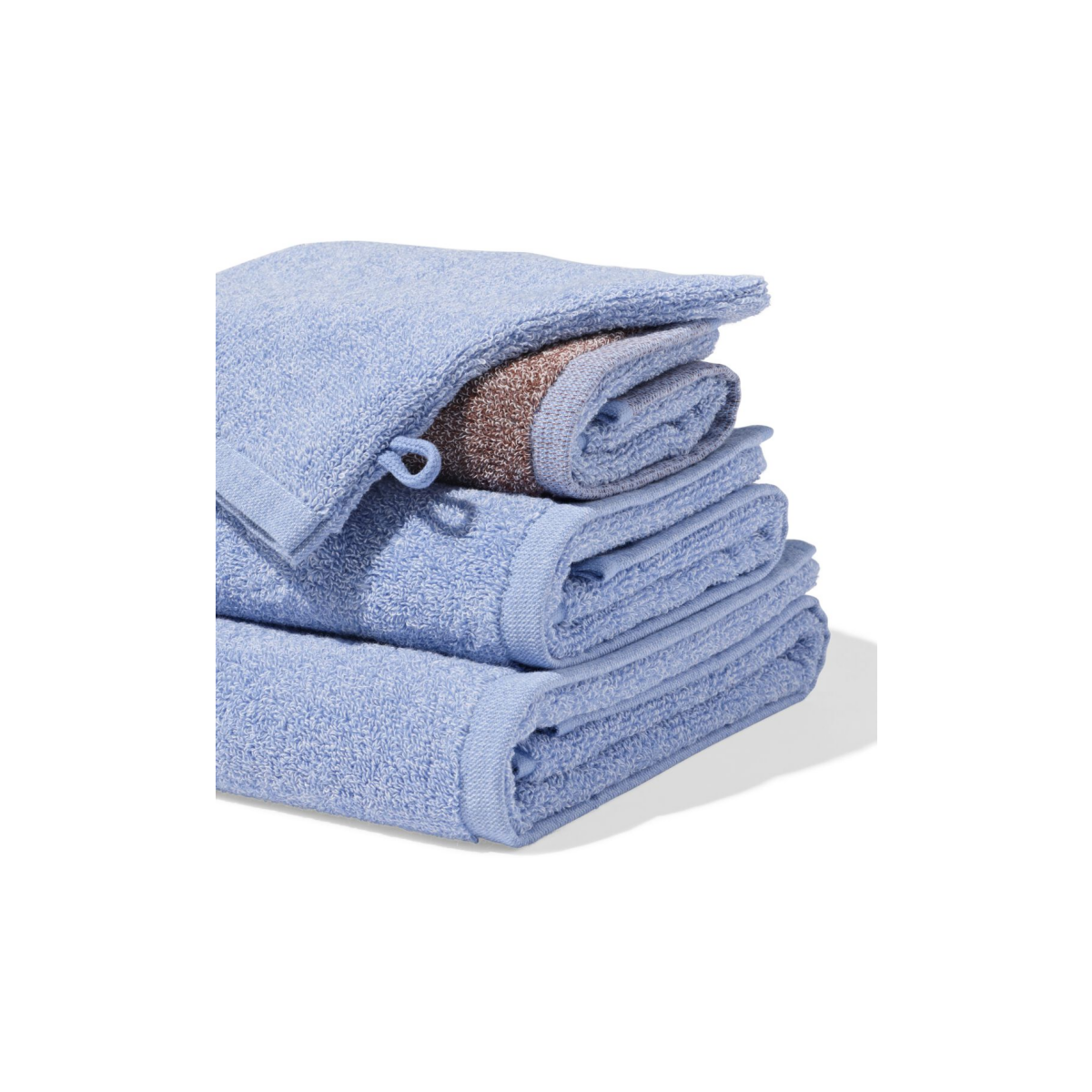 HEMA Handdoeken - zware kwaliteit blauw (blauw)