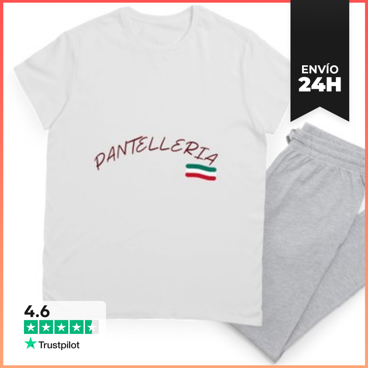 Pijama Pantelleria Texto Bandera Italiana LaTostadora