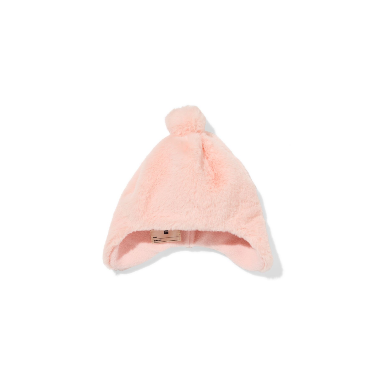 HEMA HEMA Babymuts Pompon Lichtroze (lichtroze)