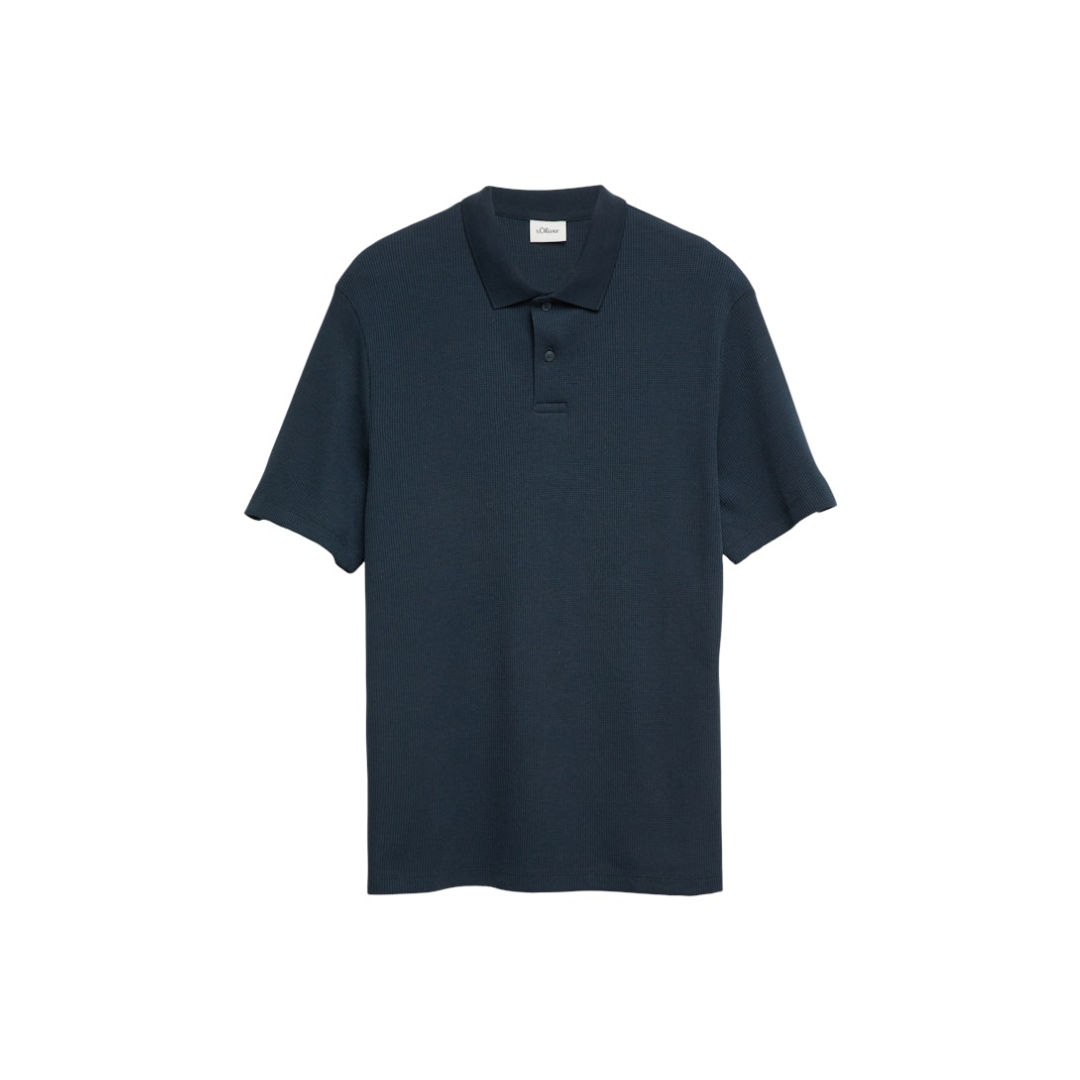 s.Oliver - Herren Poloshirt - Blau - Größe: L - bei Tara-M