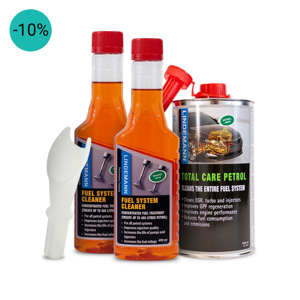 Lindemann Benzine Jaarpakket o.b.v. 10.000 km | Auto Additieven | Dutch Performance Products