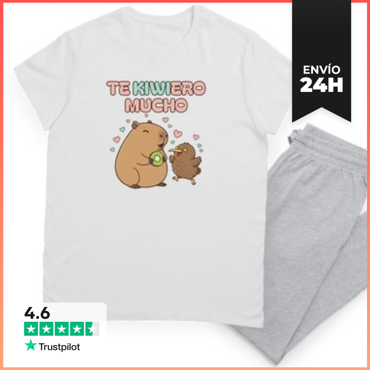 Pijama Te Quiero Mucho Kiwi Te Kiwiquiero LaTostadora