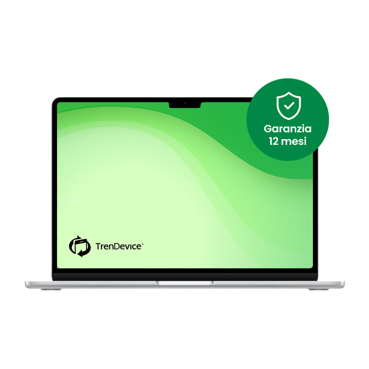 MacBook Air 13 M4 2025 512 GB Argento A 16 GB CPU 10 Core - GPU 10 Core Ricondizionato