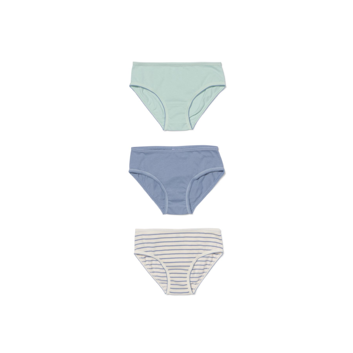 HEMA Kinderslips katoen - 3 stuks blauw (blauw)
