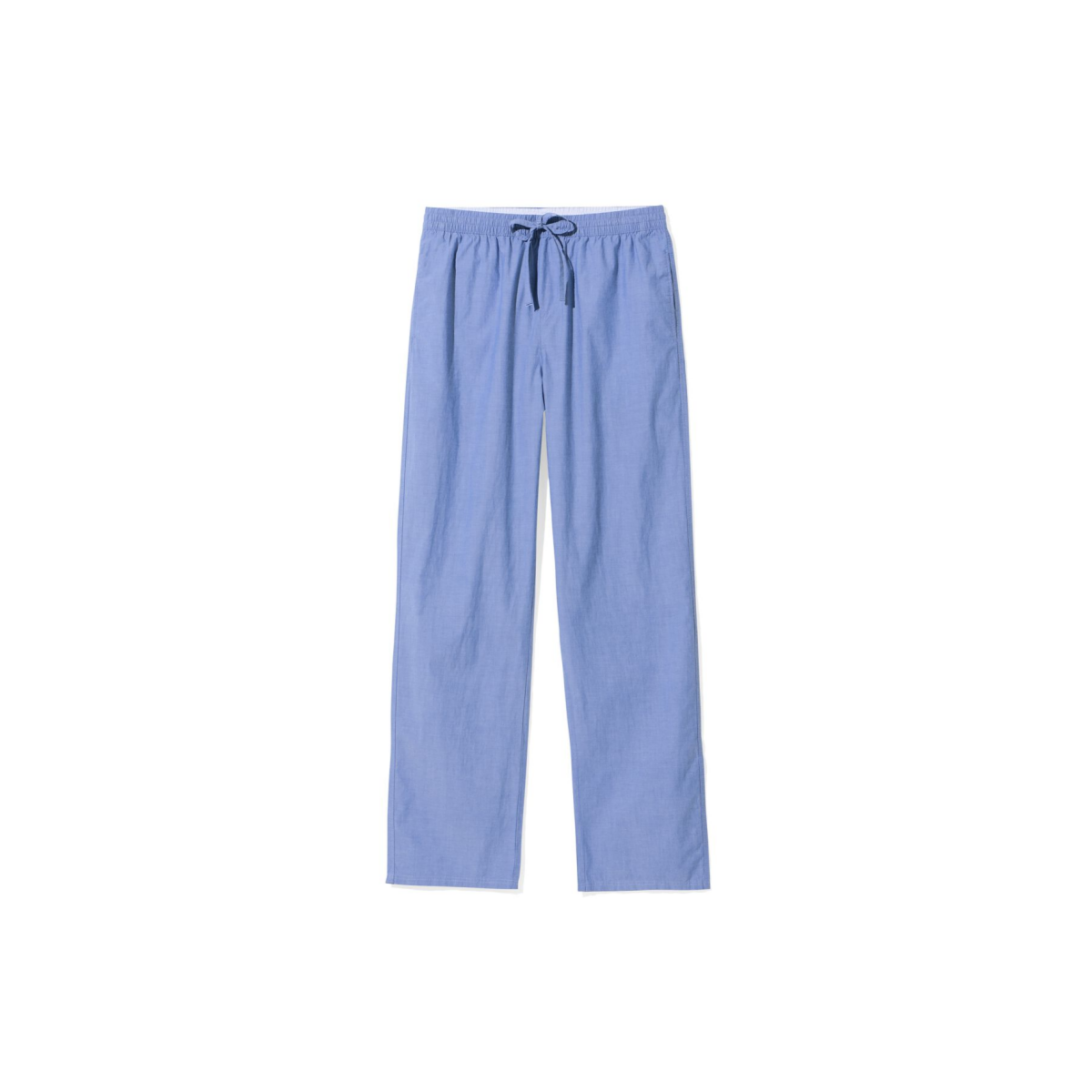 HEMA Heren pyjamabroek Pepijn regular fit poplin middenblauw (middenblauw)