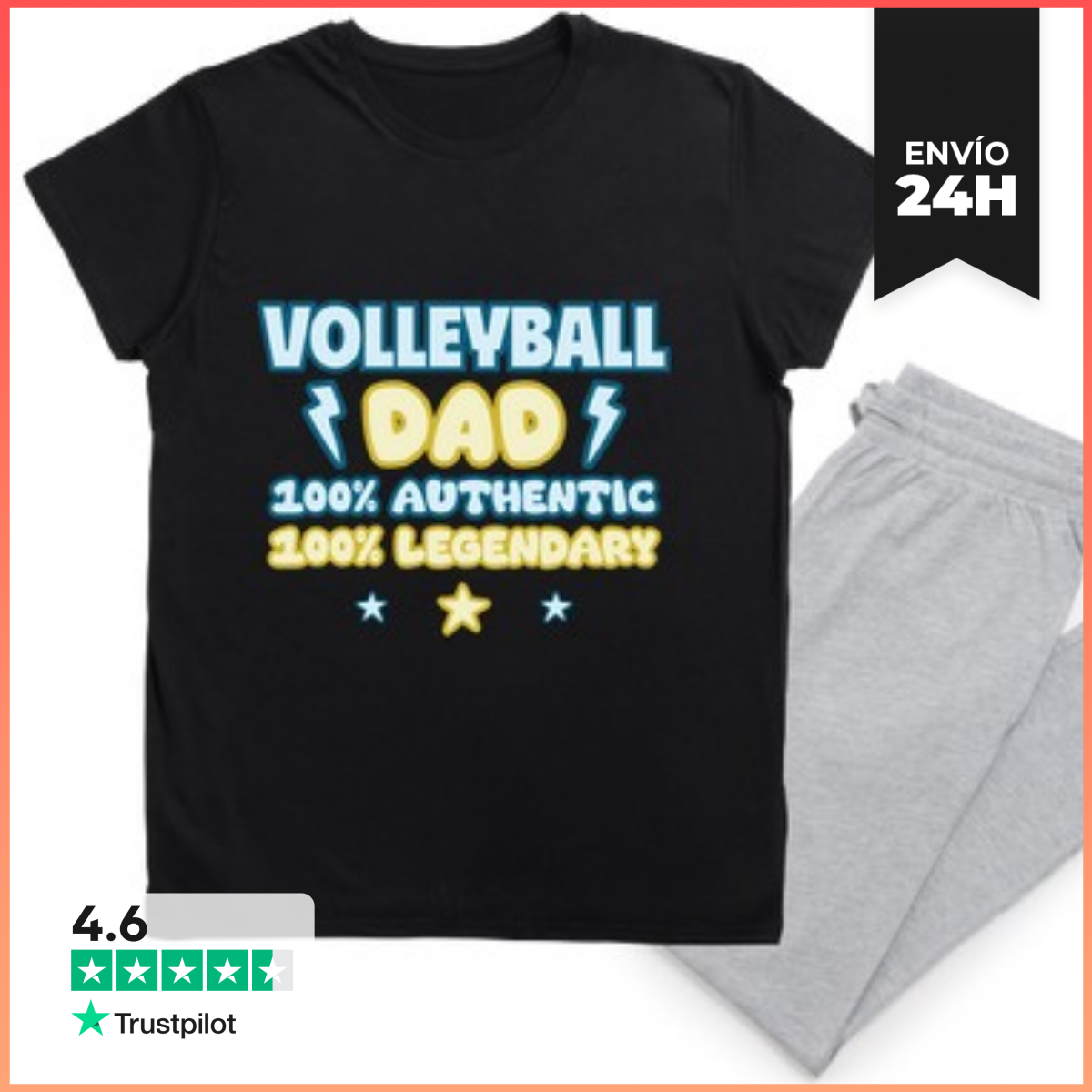 Pijama papá del voleibol voleibol voleibol laTostadora