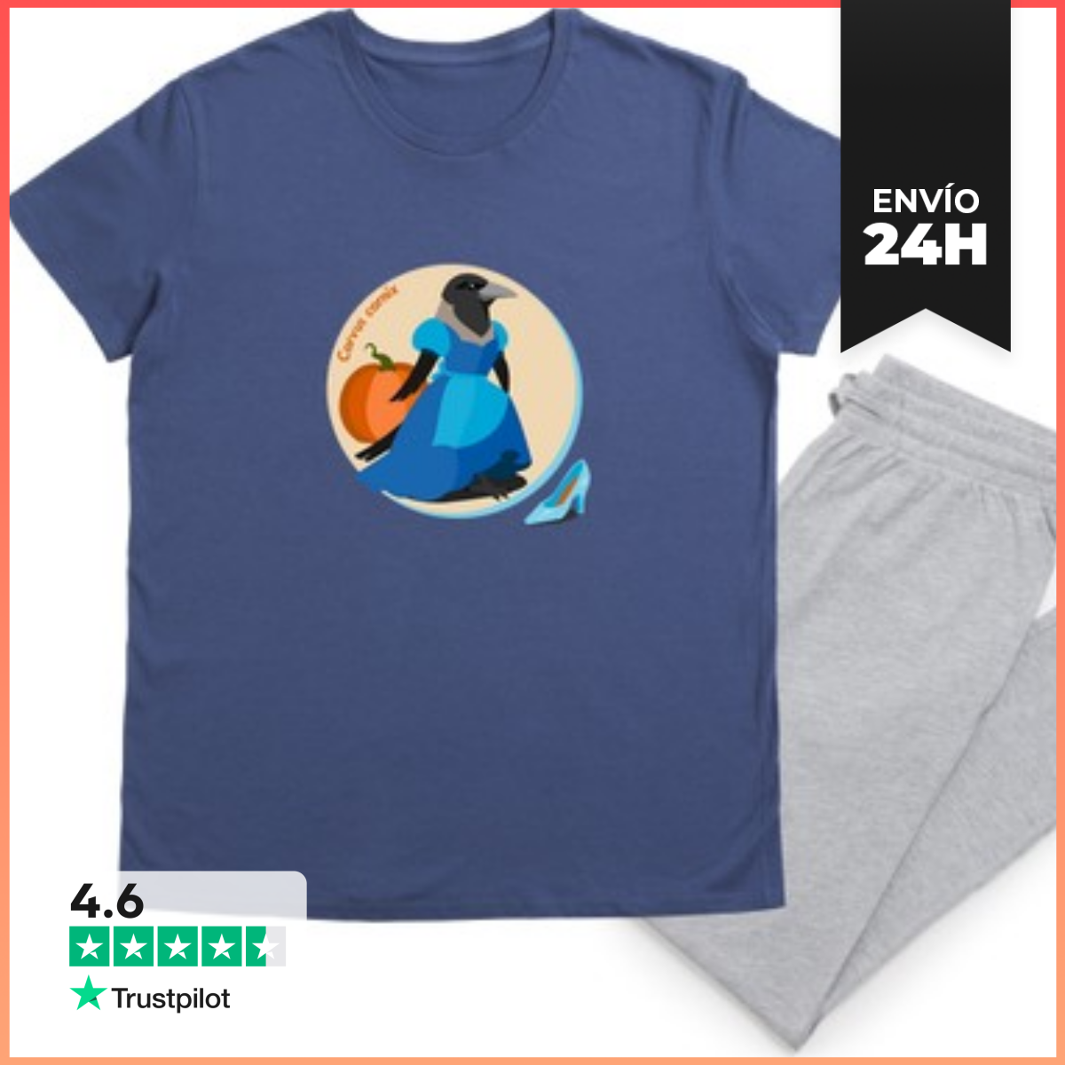 Pijama Corneja Cenicienta - Corvus Cornix LaTostadora