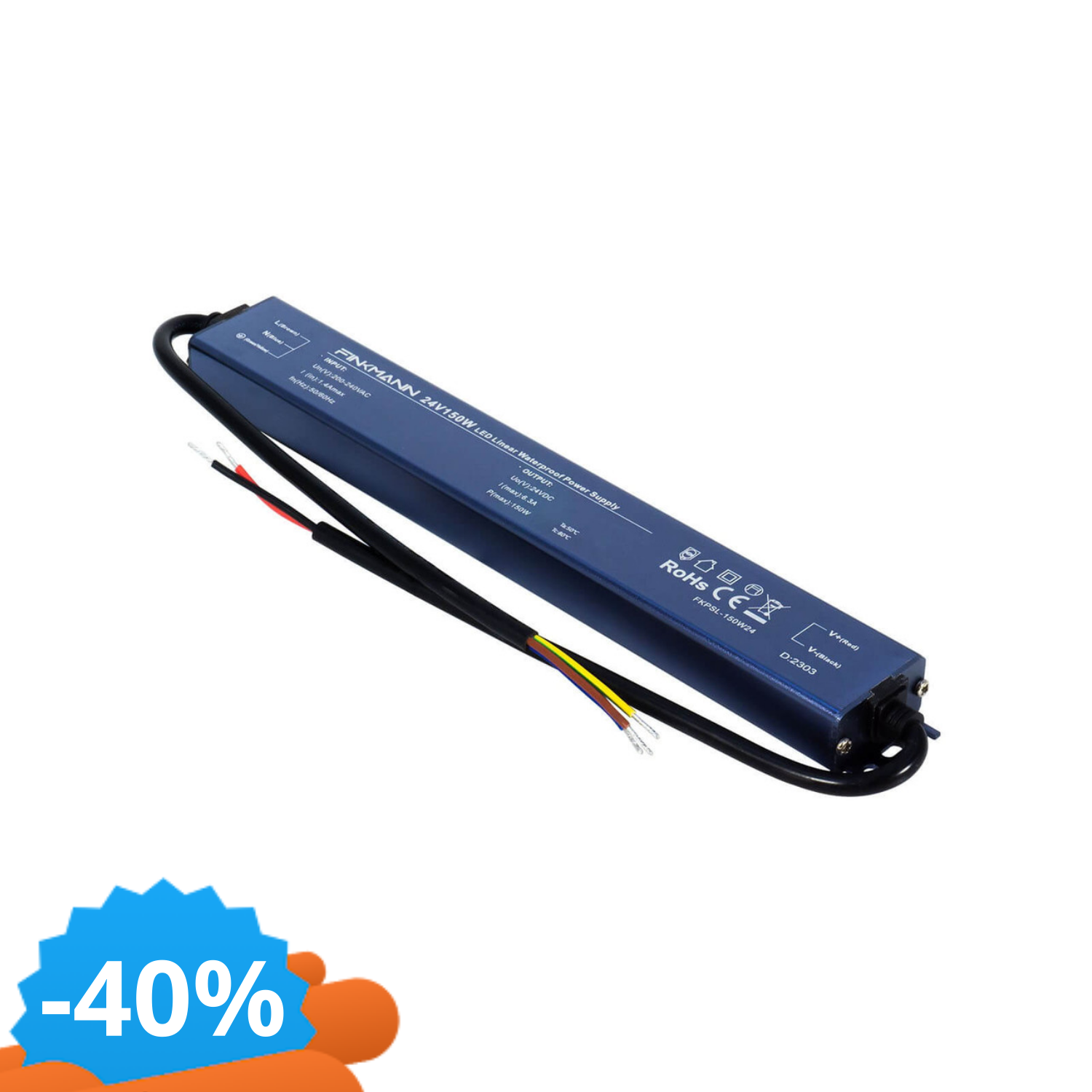 Alimentatore Finkmann 150W 24V IP67 - Ultra Slim-image