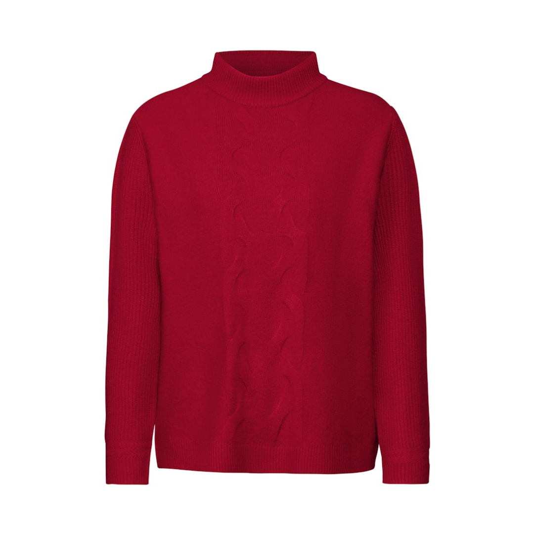 Street One - Damen Pullover - Rot - Größe: 44 - bei Tara-M