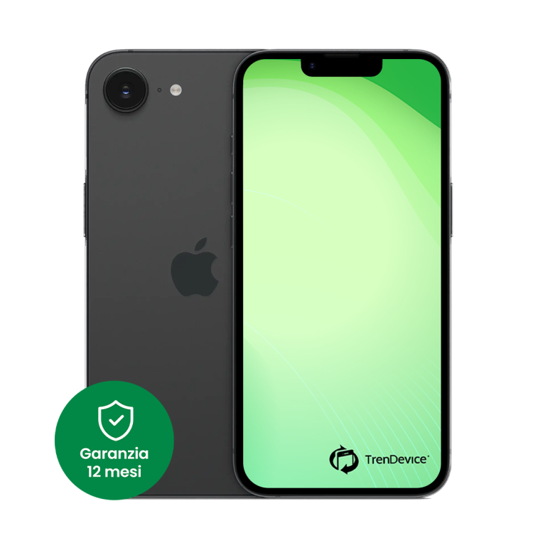 iPhone 16e 128 GB Nero Sim Card (include slot sim) B Ricondizionato