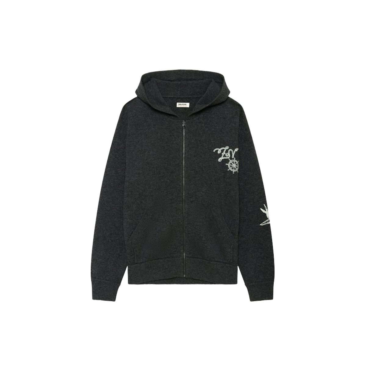 Zadig & Voltaire Uomo Charcoal Cardigan Camillo