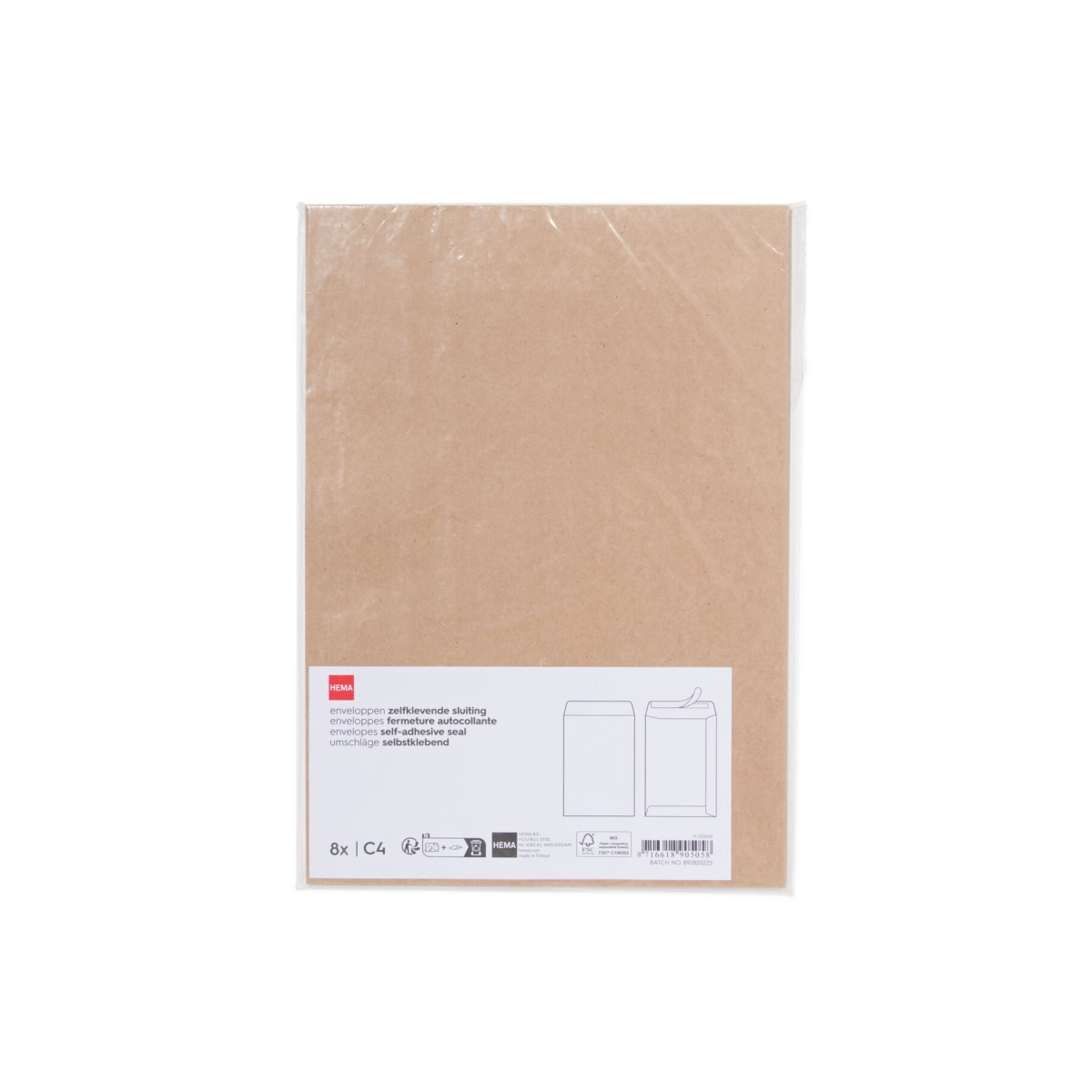 HEMA Enveloppen C4 - 8 stuks