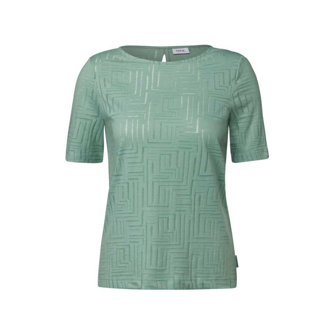 Cecil - Damen T-Shirt - Grün - Größe: L - bei Tara-M