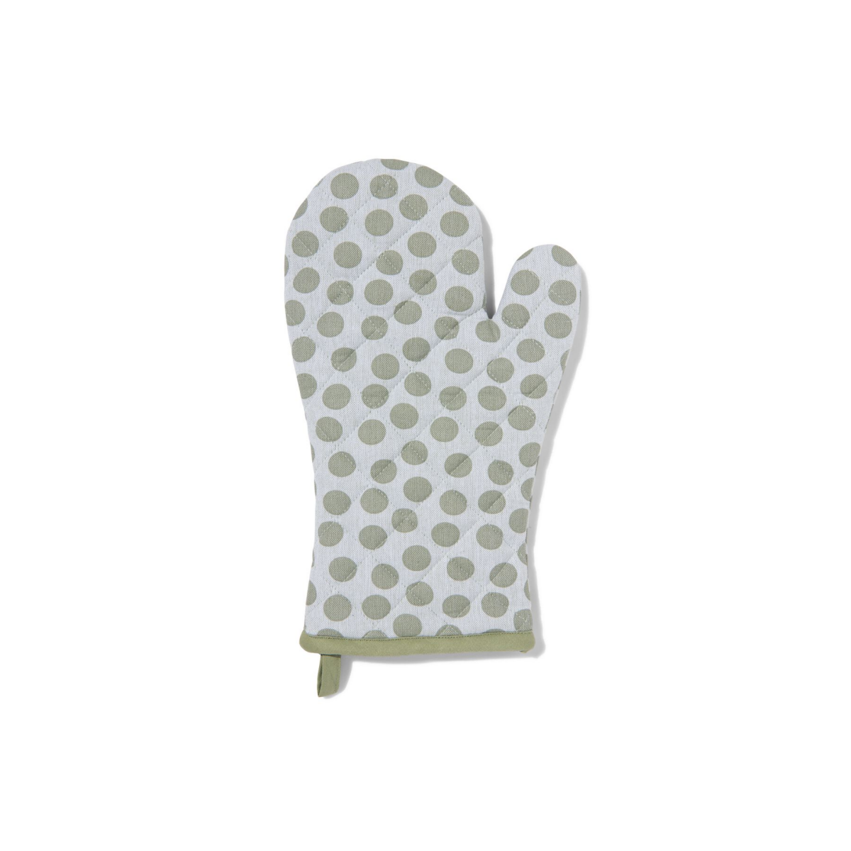 HEMA HEMA Ovenwant 32x20 Groene Stippen (groen)