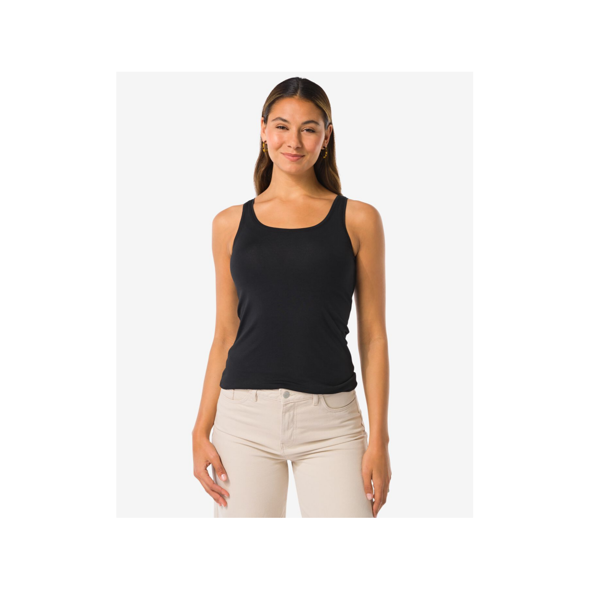 HEMA HEMA Damessinglet Biologisch Katoen Zwart (zwart)