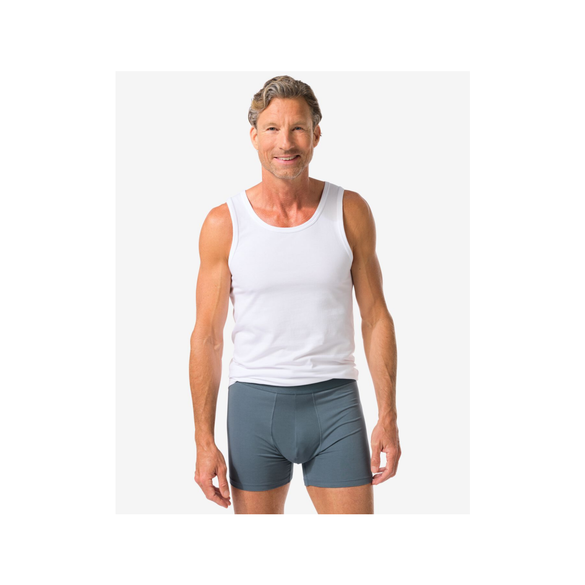 HEMA Herenboxers perfect comfort - 2 stuks groen (groen)
