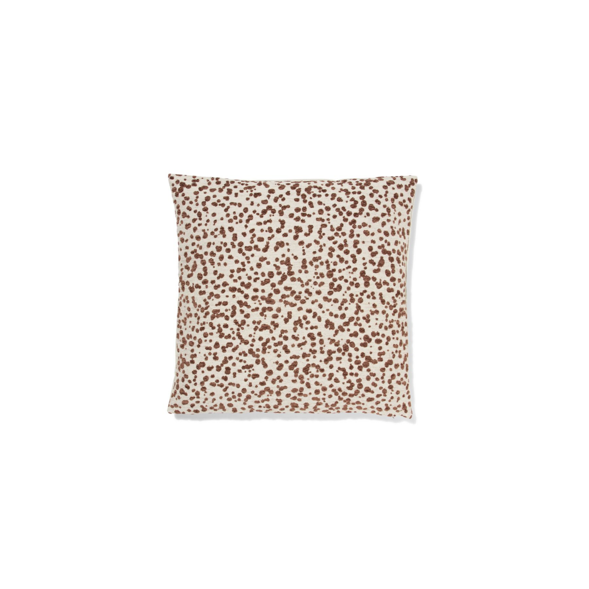 HEMA Kussenhoes 50x50cm velours stippen bruin (bruin)