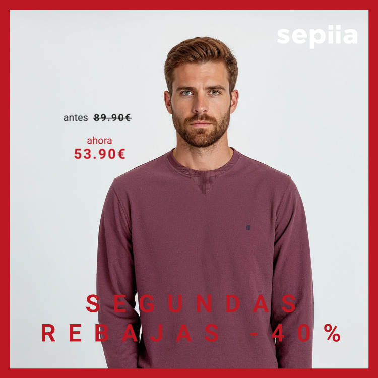 Sudadera Pique Granate