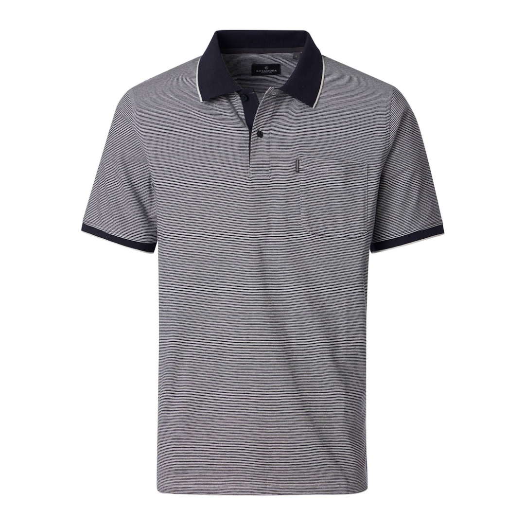 CASAMODA - Herren Poloshirt - Blau - Größe: 3XL - bei Tara-M
