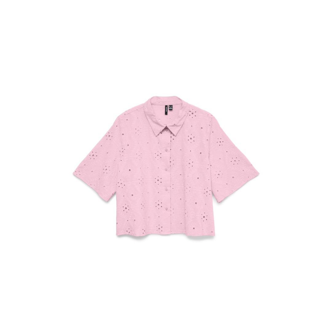 Vero Moda - Damen Kurzarmbluse - pink-a-boo - Größe: XL - bei Tara-M