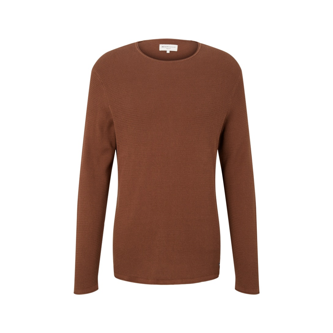 Tom Tailor Denim - Herren Pullover - Braun - Größe: S - bei Tara-M
