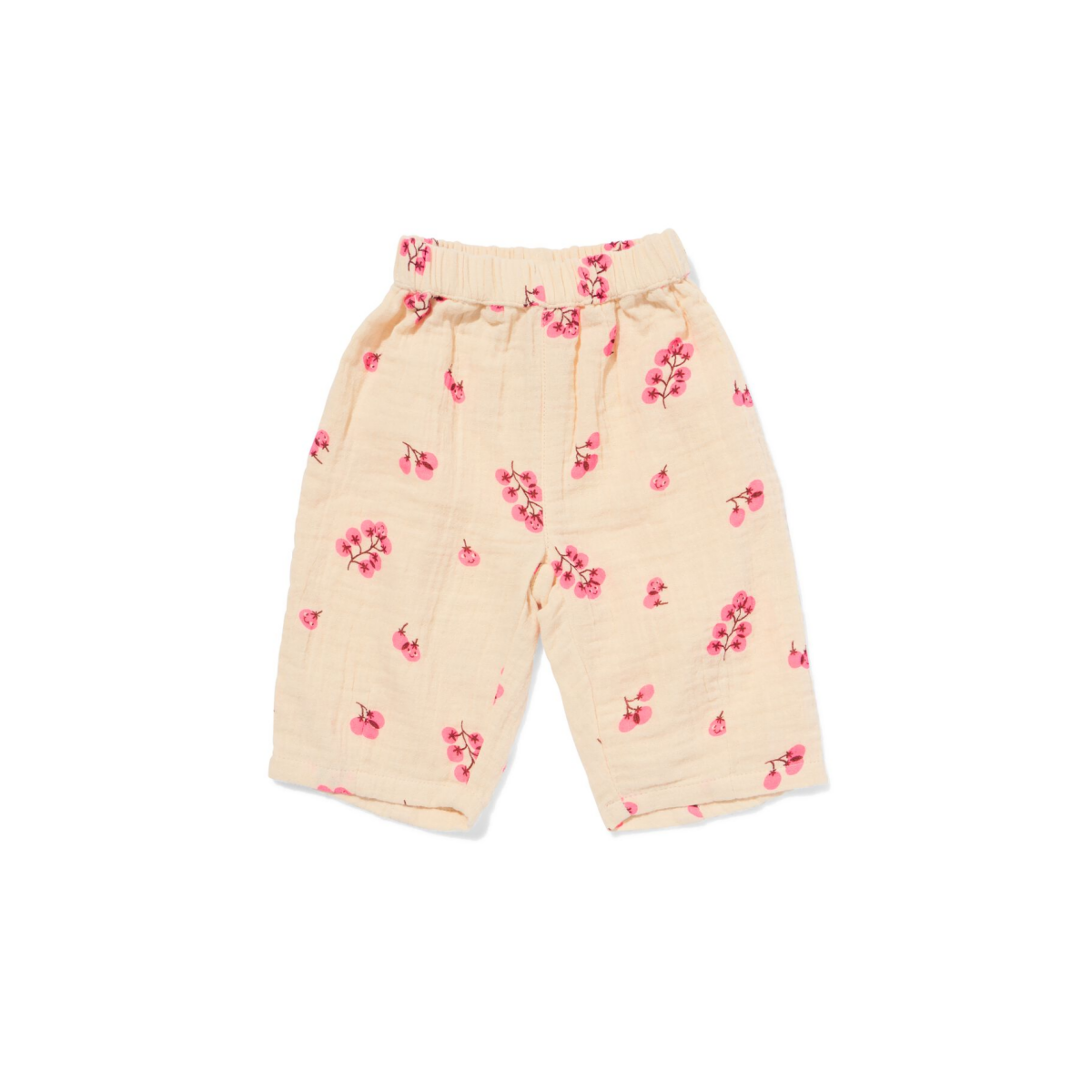 HEMA Newborn broek comfy fit mousseline ecru (ecru)