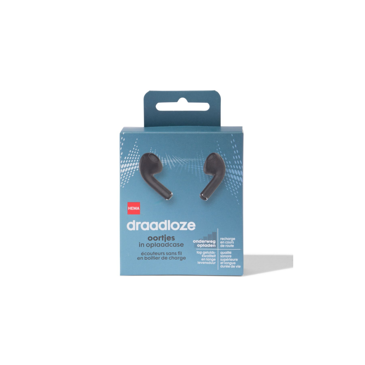 HEMA HEMA Draadloze Oortjes In Oplaadcase Zwart