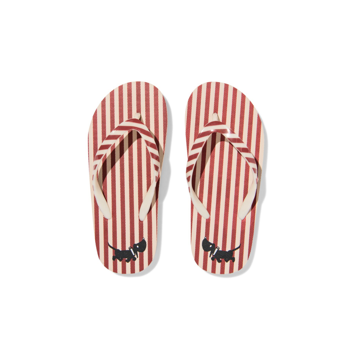 HEMA Takkie kinderslippers strepen gebroken wit (gebroken wit)