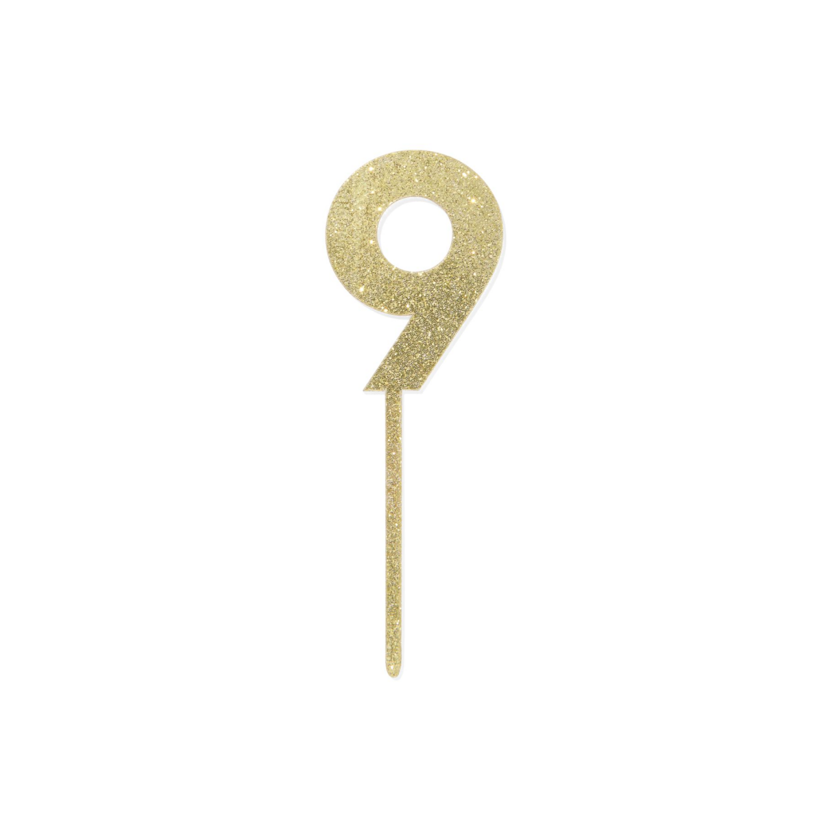 HEMA Taartdecoratie herbruikbaar cijfer 9 (goud)