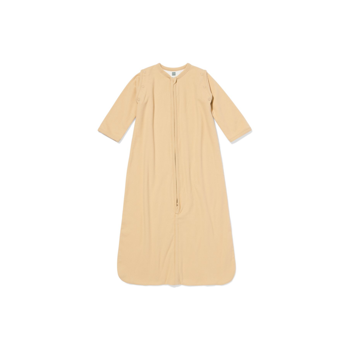 HEMA HEMA Babyslaapzak Met Afneembare Mouwen Rib 0.5tog Zand (zand)