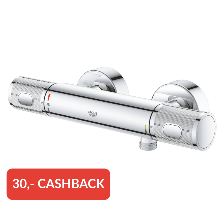 Grohe QuickFix Precision Feel douche thermostaatkraan 12cm chroom