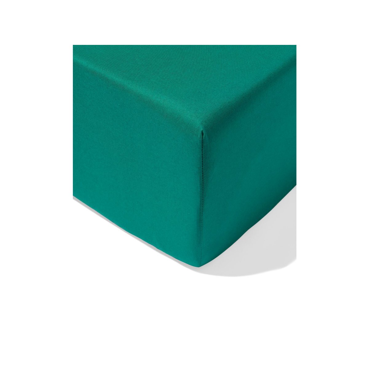 HEMA HEMA Hoeslaken 160x200cm Zacht Katoen Donkergroen (middengroen)