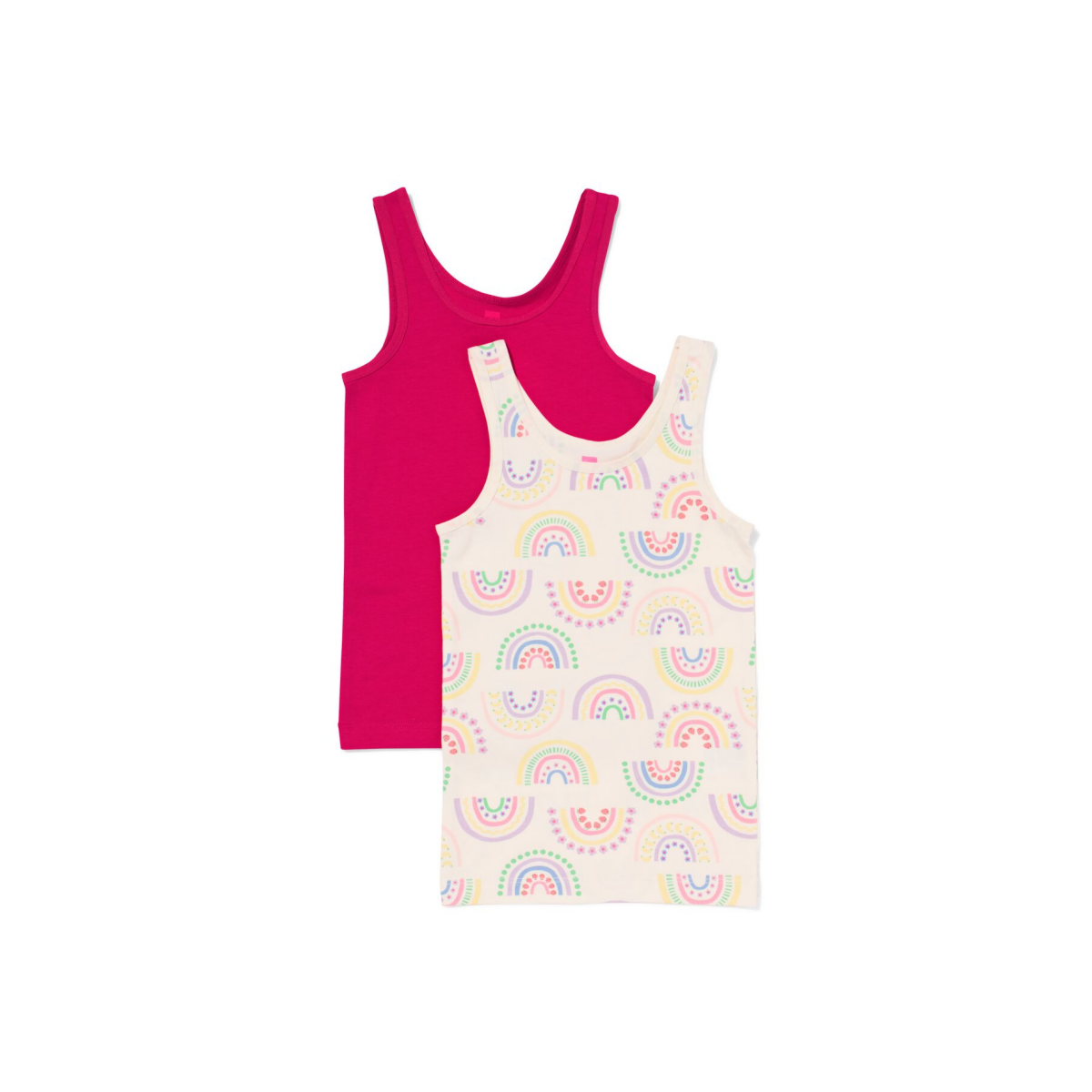HEMA Kindersinglets regenboog - 2 stuks multi (multi)